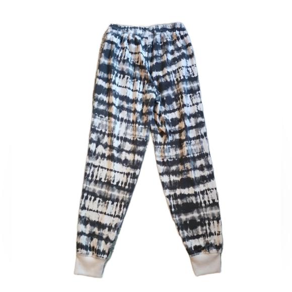 LuLaRoe Black and White Tie Dye Jogger Sweatpants Small - Picture 3 of 3